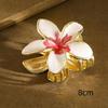 Gradient Alloy Oil Dropping Lily Flower Hair Clip Versatile Hair Accessory For Summer Beach Vocation Headwear