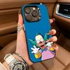 S-Simpsons C-Cartoon Phone Case For IPhone17  16 11 12 13 14 15 16 Pro Max Plus Cover Colored Silver Funda Bumber