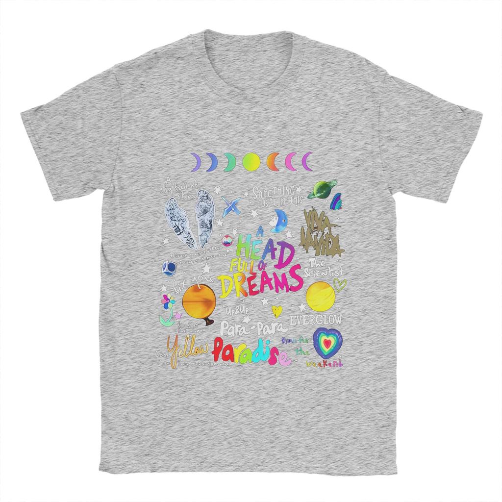 Cool Play Band Cotton T Shirt For Mens Summer Rock Music Y2K Fun T Shirts O-Neck Harajuku Tees Oversize Wholesale Tops