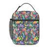 Colorful Magical Mushrooms Pattern Insulated Lunch Bag for Women Children Portable Food Boxes Thermal Lunch Box Tote
