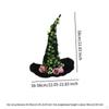 Witch Hat Wizard Lightweight Accessory with Rose Vine Leaves Sorceress Cap Party Props Halloween