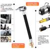 Car Tire Inflator Hose Extension Tube with Air Chuck Lock Adapter and Deflate Button for Motorcycle Bike Tyre