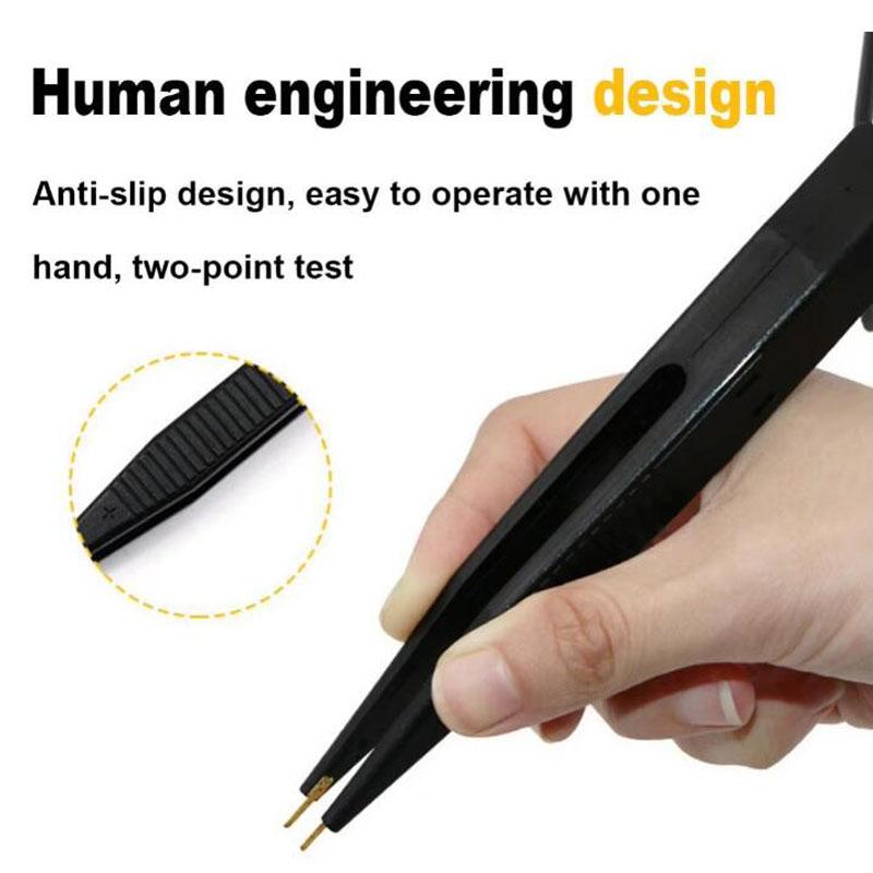 Digital Multimeter Probe Tweezers SMD Inductor Test Leads Clip Needle Tip Meter Cable Set for Resistor Capacitor Test Pen