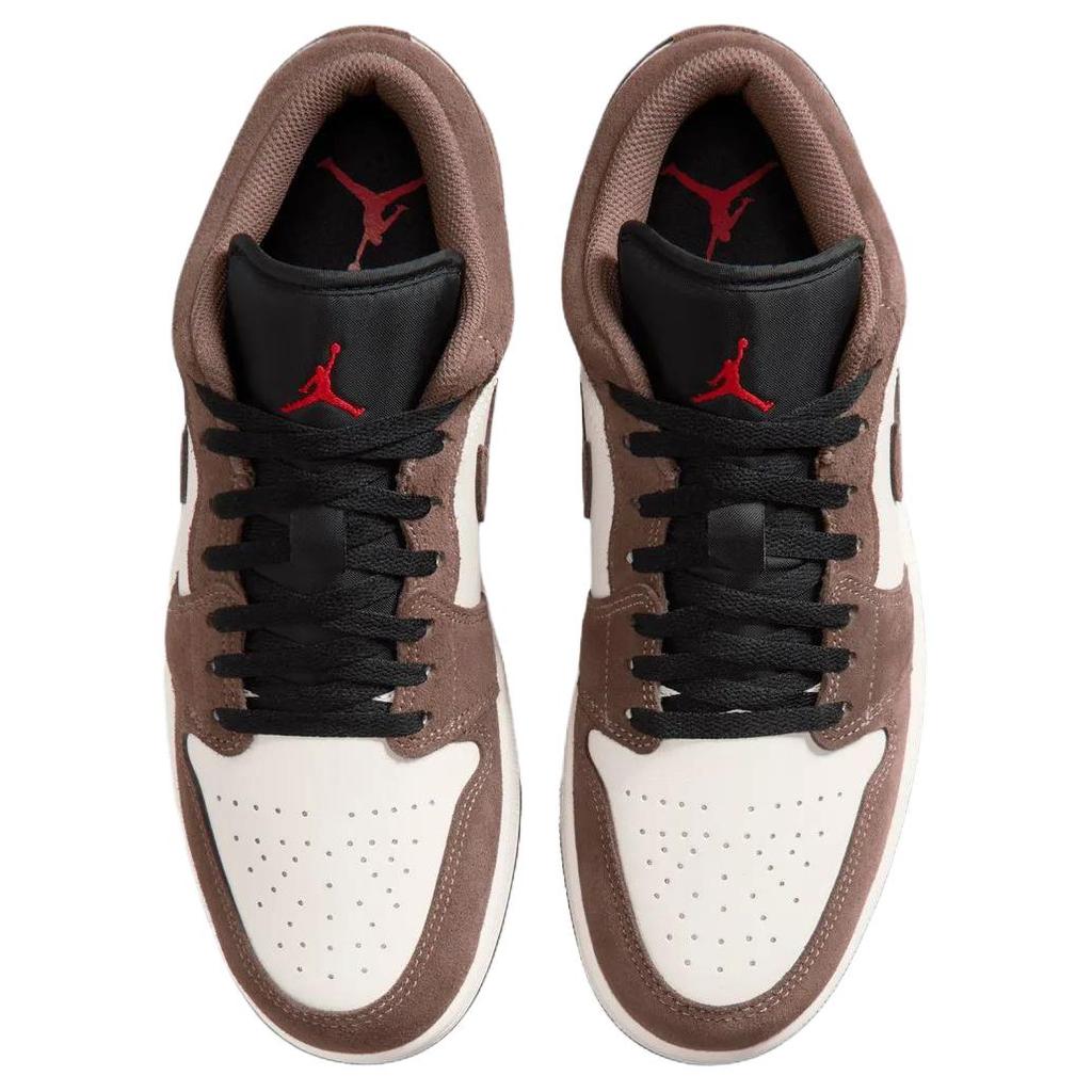 Air Jordan 1 Low Palomino Phantom Unisex Sneakers Brown Sail Black 553558-200