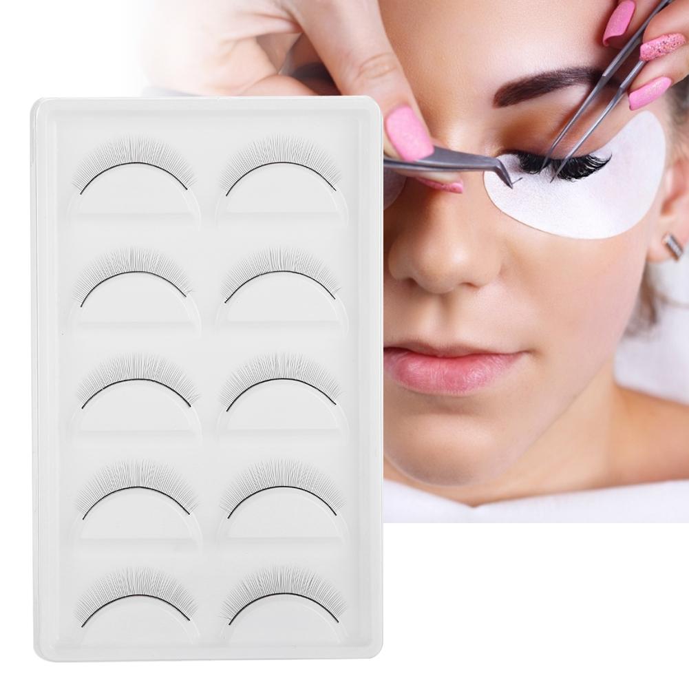 5 Pairs False Eyelashes Training Lashes for Beginners Eyelash Extensions Beauty Salon Practice
