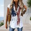 Women Plus Size Cap Sleeve Button Up Shirt Dress Romantic Pink Heart Floral Print Curved Hem Casual Tunic Blouse
