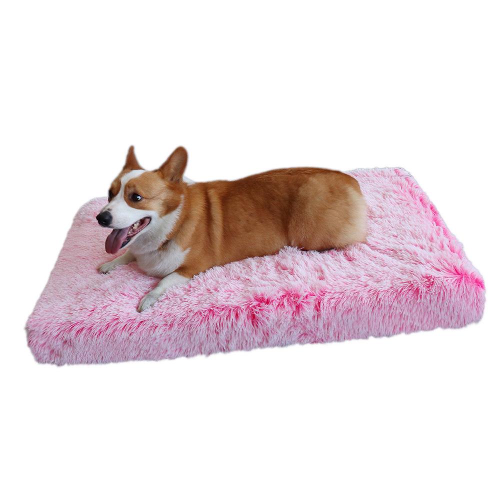 Plush Square Pet Bed - Deep Sleep Sofa for Dogs and Cats