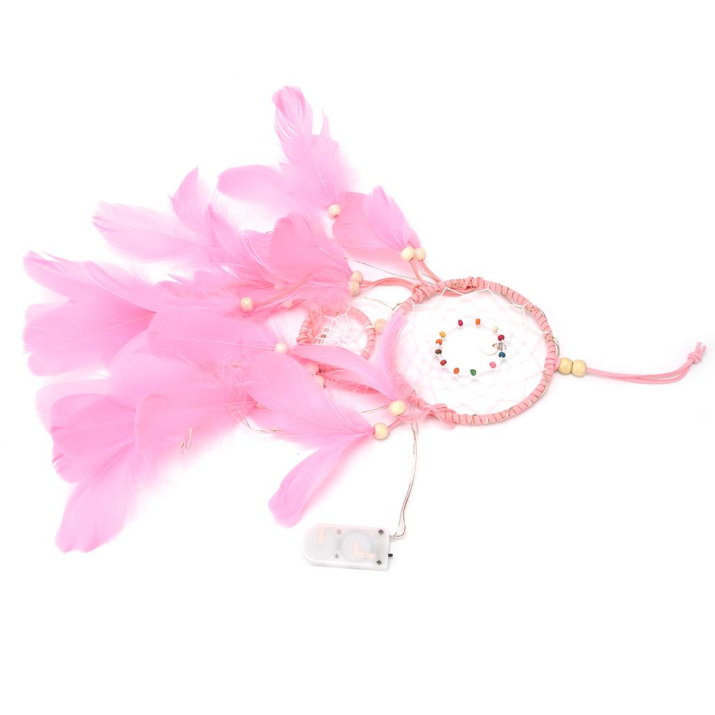 Traumfänger Wandbehang Traumfänger Anhänger für Wohnzimmer Schlafzimmer Studentenwohnheim HochzeitPink