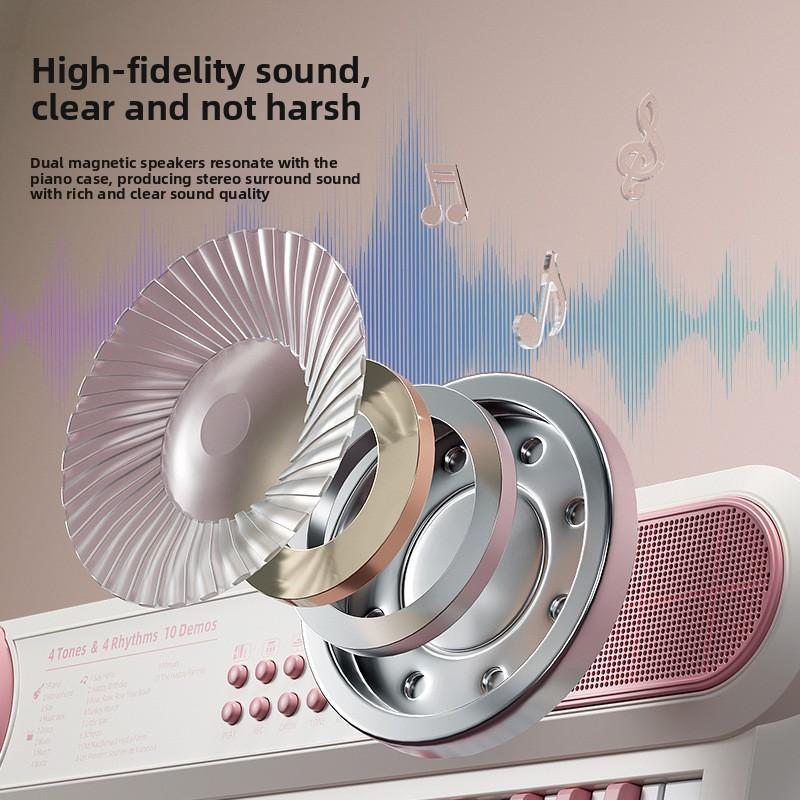37 Key Children Electronic Keyboard With Microphone Baby Montessori Educational Toy Musical Instrument Kids Paly Music Piano Toy
