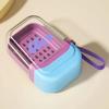2025 Portable Soap Box Travel Mini Soap Box Sealed Drain With Lid Soap Box Transparent Light Luxury