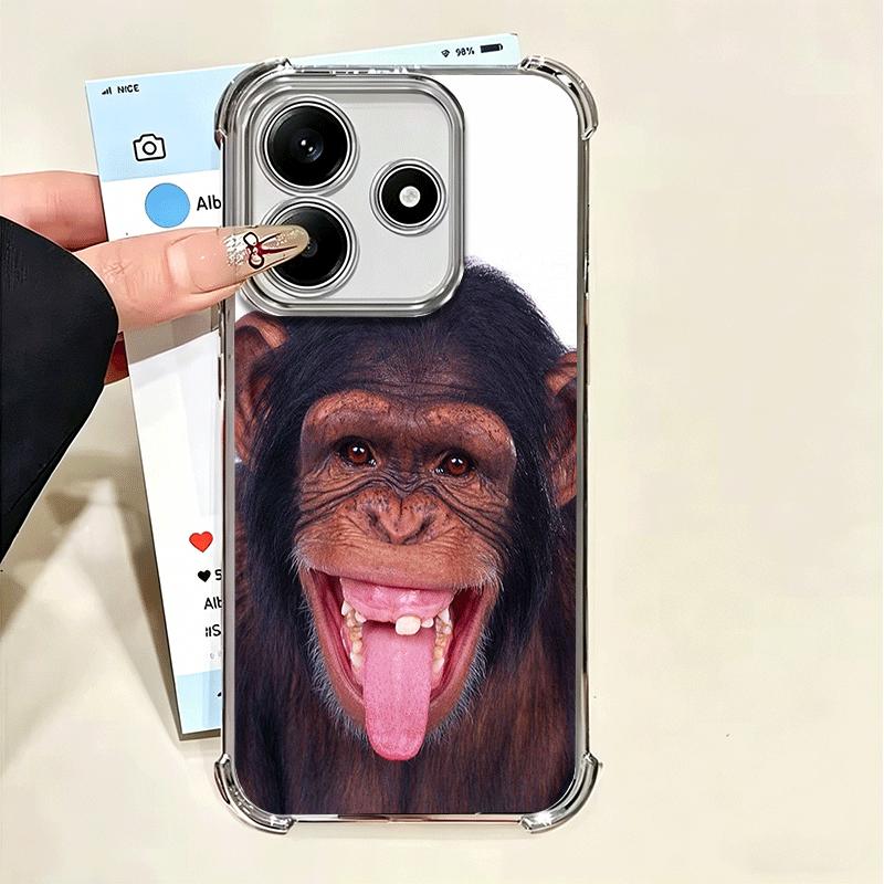 

Monkey Memes Soft Phone Case For Xiaomi Poco X7 X8 Pro Max X6 X5 X3 F8 Ultra F7 M8 M7 M5S Redmi 15C 15A 15 14C 13C 12C 13 12 Xiaomi Redmi 12C