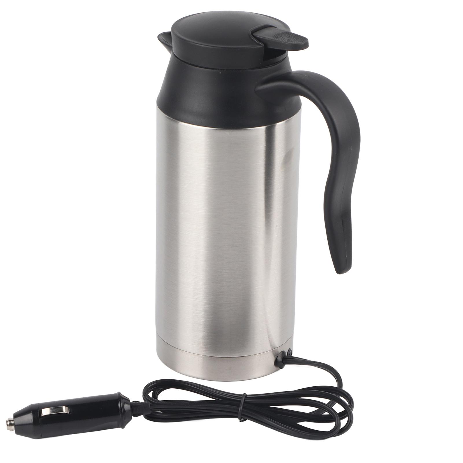 Portable Electric Car: 12v 750ml Car Portable Travel Electric Hting Cup Coffee  Boiling Boiling with Temperature Control Home and