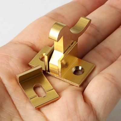 1 Set Latch Lock Kompakte Geräuscharm Flachen Boden Praktische Kupfer Vogel Lock Schnalle für Tor