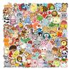 100pcs Cute Cartoon Animals Mix Graffiti Stickers DIY Phone Guitar Laptop Notebook Suitcase Cup Waterproof Decals