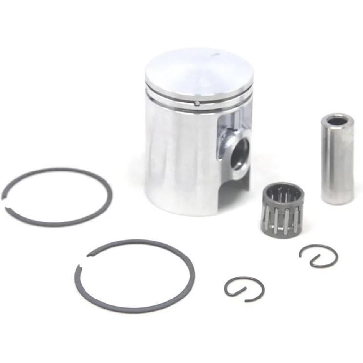 39MM 12MM Piston Ring Bearing Gasket Kit Compatible with 50CC AC Franco Morini S6E Husky Boy Malaguiti LEM(Piston Kit)