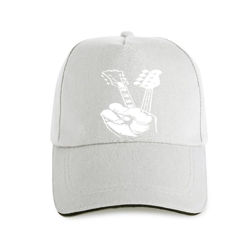 Hipsterska drukarka do gitary basowej. Bawełniana czapka z daszkiem w rozmiarze unisex. Czapka z daszkiem FINGER GUITAR. unisex