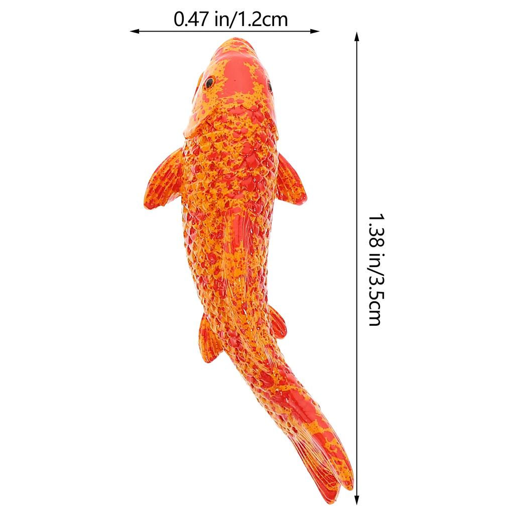 20Pcs Lovely Goldfish Decor Resin Material Simulated Fish Tank Decor Friendly To Fish Underwater Scene Layout Aquarium Supplies