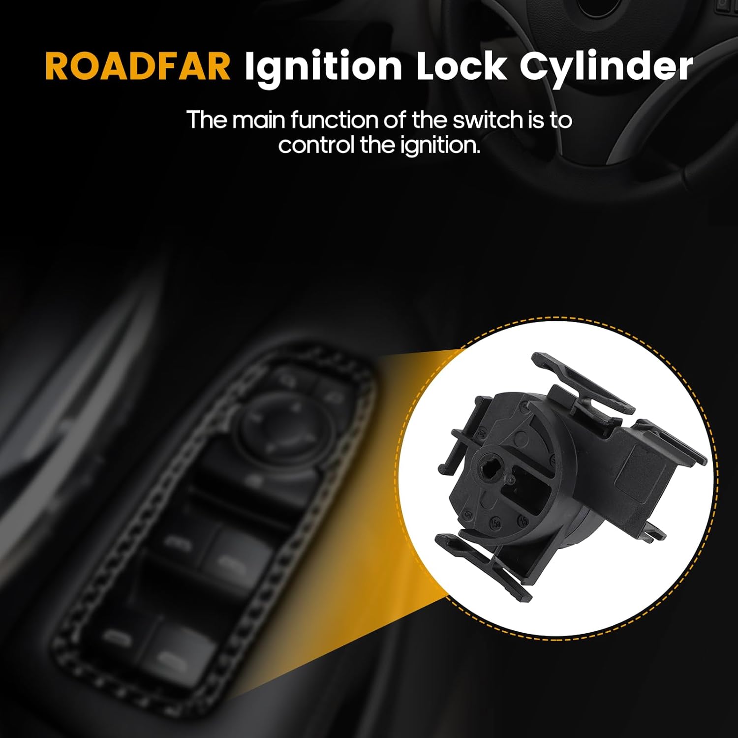 ROADFAR Ignition Switch Fits 2002-2008 for Chevrolet Corsa 2007-2008 for Chevrolet Meriva 2004-2011 for Chevrolet Tornado, Front Ignition Switch Lock