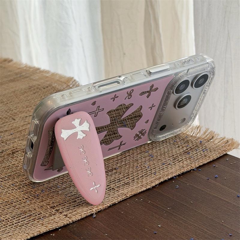

Custom Mirror Cross Stand for iPhone 17 & Apple 16/15 Pro Max Case - Premium Quality iPhone 15 Pro