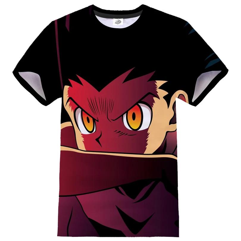 Hot Japansk Anime Hunter X Hunter 3D-trykket Gutter Jenter Streetwear Casual Mote T-skjorte Harajuku Unisex T-skjorte Barn Topp Klær