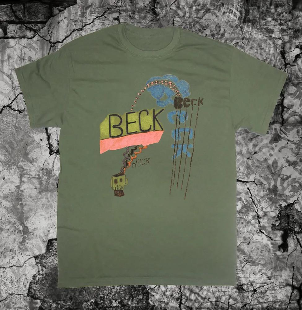 

Beck Band Tour Rock Music Unisex Tee Short Cotton Shirt Military Green MK035 Unisex T-Shirt M