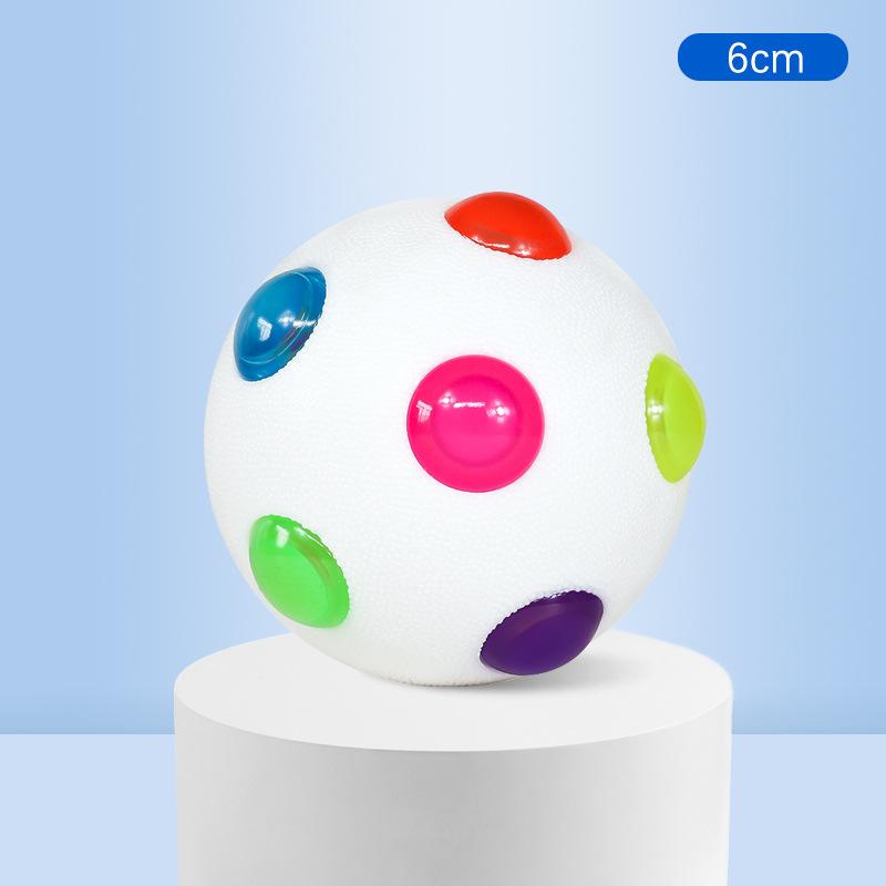 Hot Selling Small Dog Flash Pet Ball TPR Three Color Glowing Elastic Ball Training Interactive Throwing Dog Ball Dog Toys For