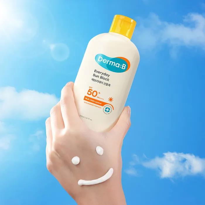 [Sunscreen/UV Protection/Golf/Hiking/Tennis] Derma B Everyday Large Size Sunblock 200ml