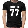 Hergestellt in Geburtstag 77 Herren T-Shirt - 1977 - 43 - 43. - Geburtstag - Geburtsjahr - Alter