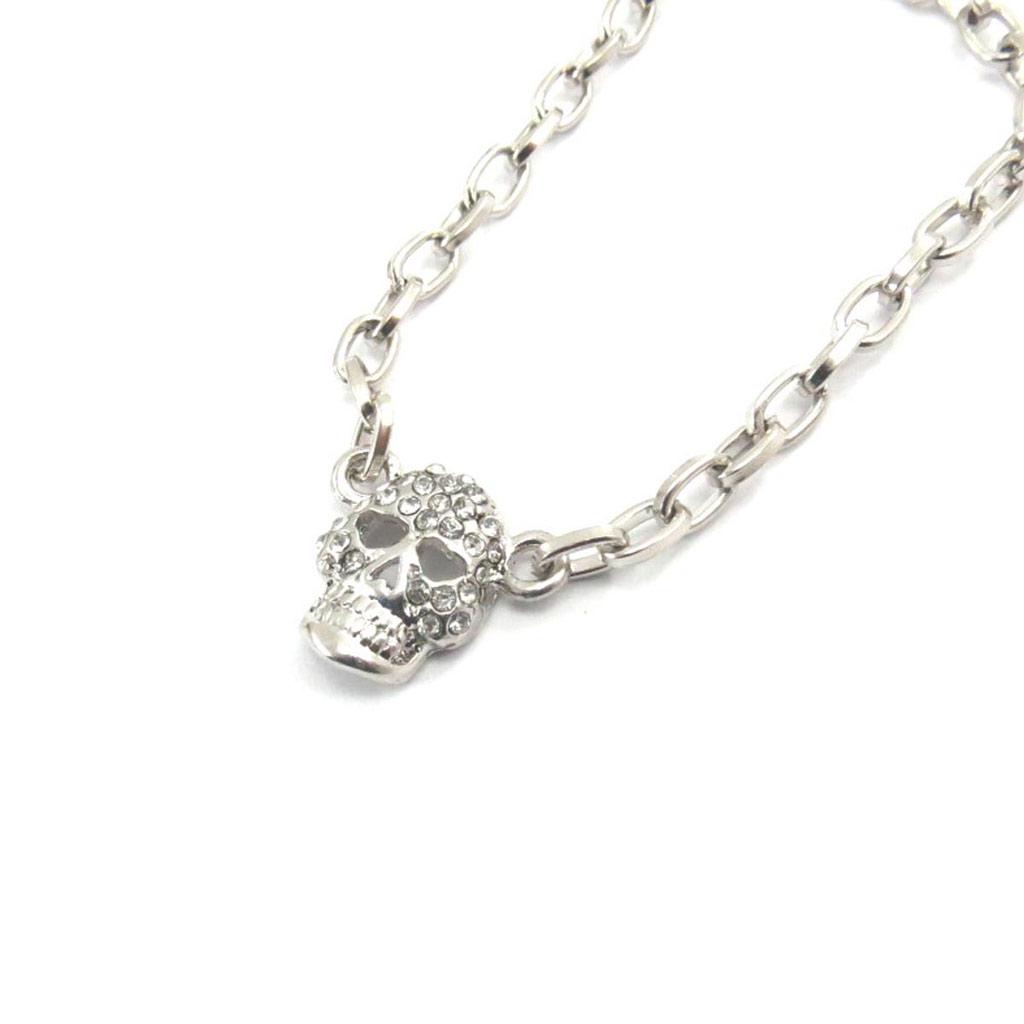 Les Trésors De Lily [J7567] - White 'Skull' Designer Bracelet