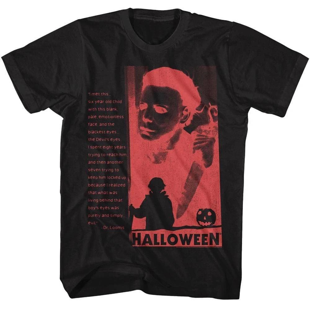 Halloween The Blackest Eyes Men s T Shirt 4XL