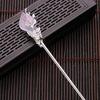 Inlaid Transparent Faux Crystal Hair Stick Vintage Chinese Style Hair Chopstick Hair Accessories