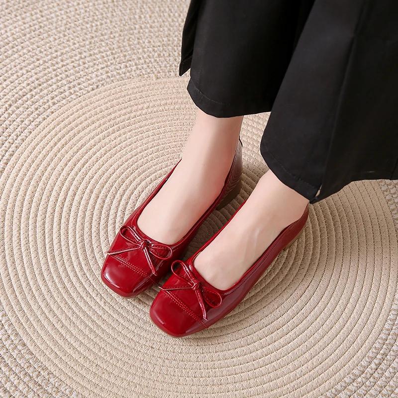 New Brand Women Flats Soft Ballet Shoes Slip On Loafers Soft Moccasins Tabi Ninja Casual Shoes Mujer Ladies Shoes Bow Knot Mujer