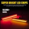 4X For 2004-2008 Acura TL Front & Rear Side Marker Lights Clear Lens Amber Red A
