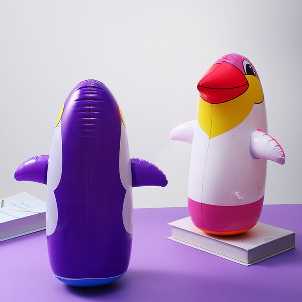 364570Cm Tumbler Balloon Toy Inflatable Penguin Cartoon Animal Tumbler Relieve Stress Relax Children Toy Boy Girl Toys Game
