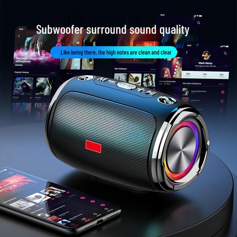 Yidian AD-0363 Portable Outdoor Bluetooth Speaker CN Plug (adapter Included)