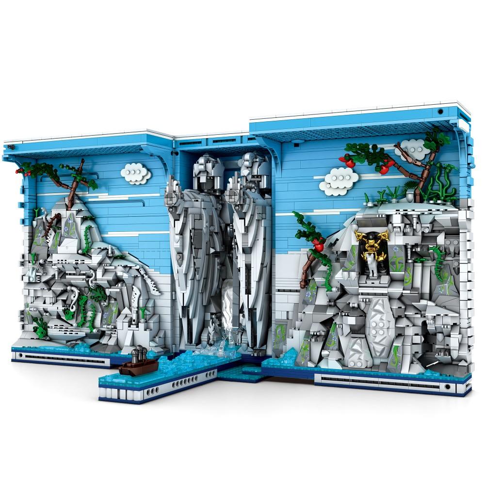

Non-Toxic 2977Pcs Egypt Kingdom Bookend Building Blocks God Stone Statue Famous Landscape Model Bricks Kids Educational Toys Holiday Gifts With Box