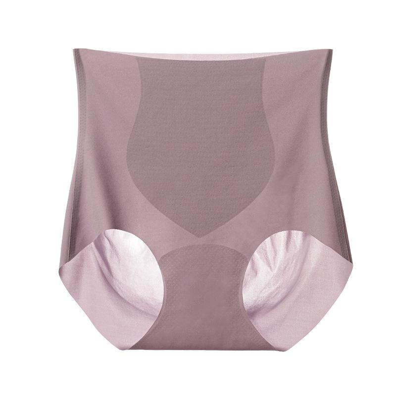 Fashionable Women's Abdominal Tightening Underwear Comfortable Breathable Summer Thin High Waist Plus Size Women's Triangle Panties