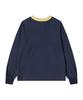 BEYOND CLOSET [Collection Line] Modern Art Stitch Long Sleeve Navy