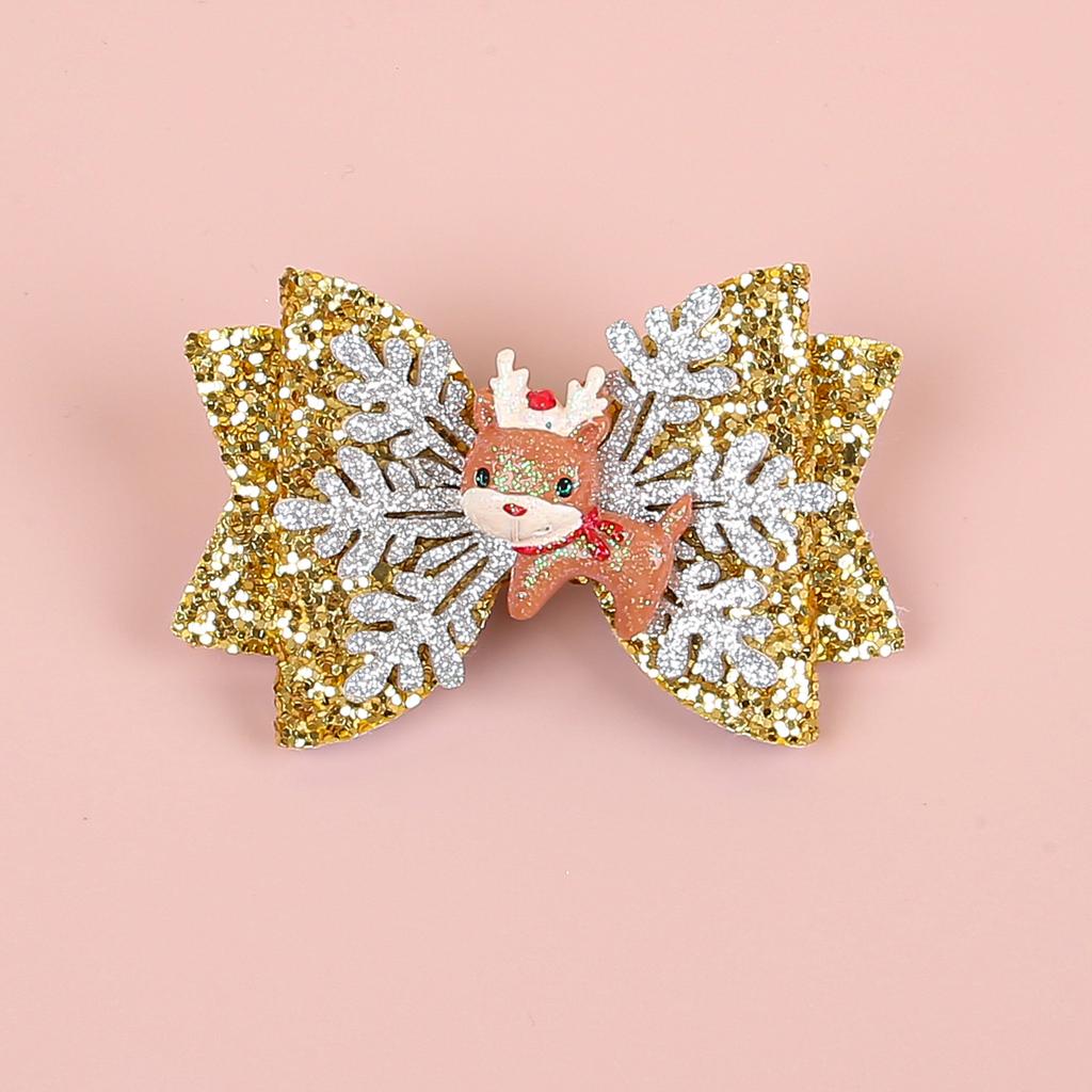 1/4pcs Christmas Hair Bows Hair Clip For Cute Girls Kids Hairpin Barrettes Headwear Children Christmas Party Hair Accessories