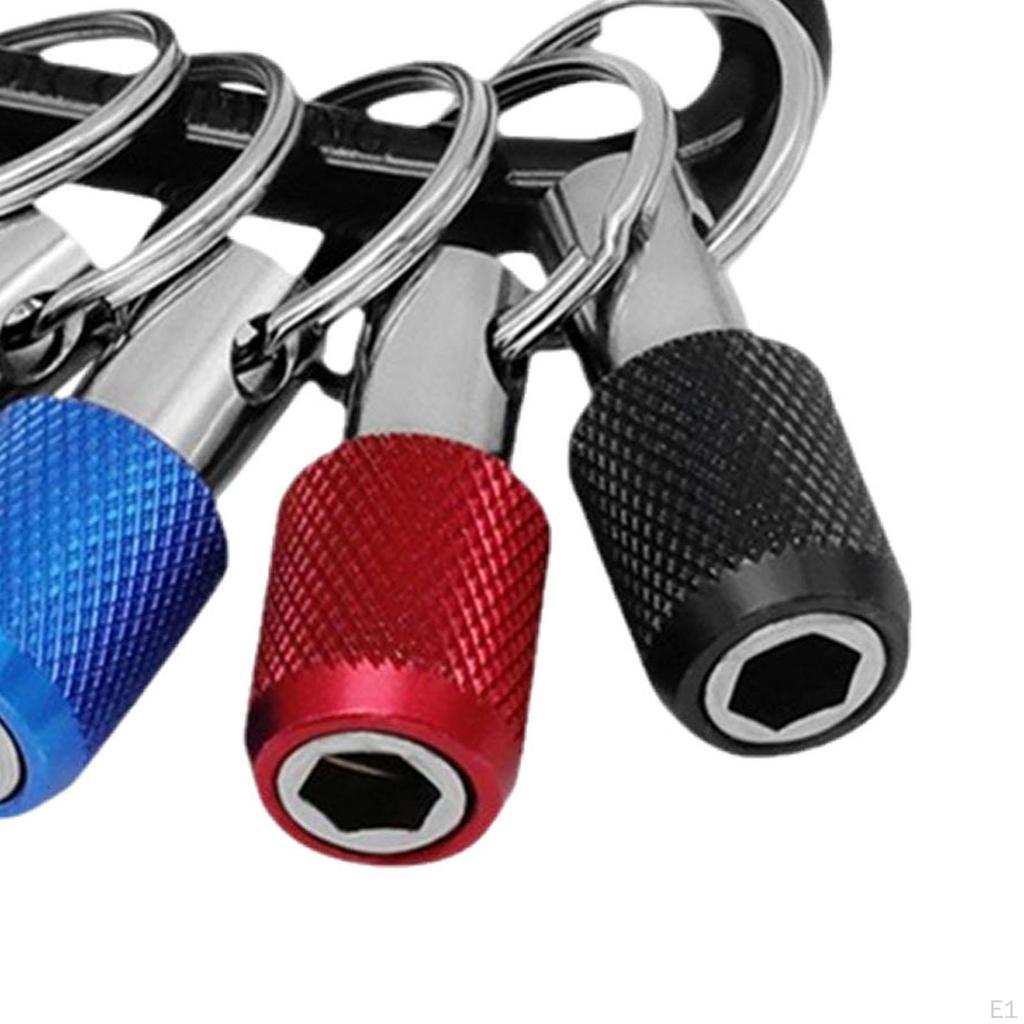 Aluminum Bit Holder Keychain for Impact Drivers
