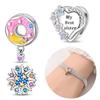 Charms Plata Donut Beads Charm Copper Colors For Charms Copper Colors Original Bracelet For Jewelry Making