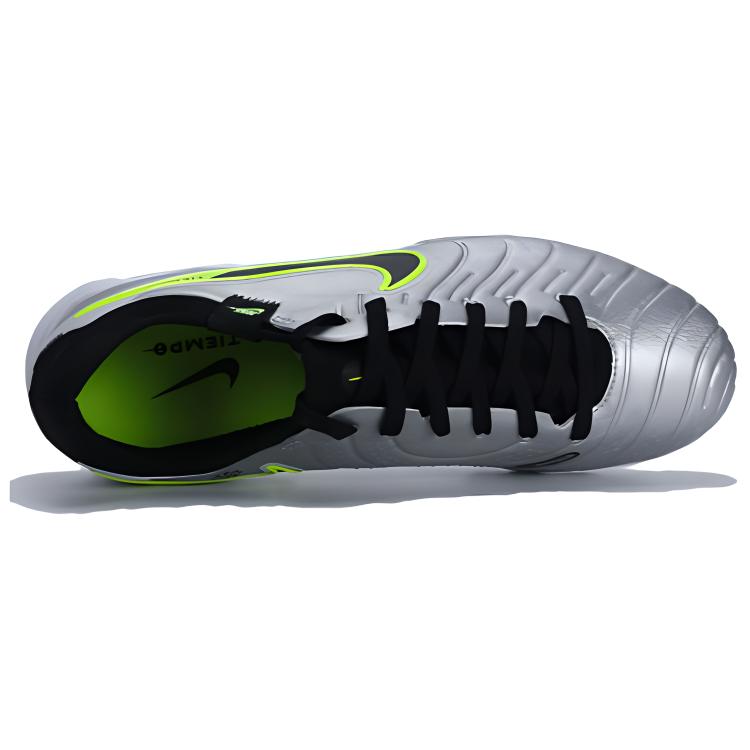 Nike Tiempo Legend 10 Pro Tf Metallic Silver Volt Black DV4336-001