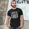 MADE IN 1983 T-SHIRT - 80s Birthday Gift Dad Mom Son Celebration Year of Birth Unisex T-Shirt