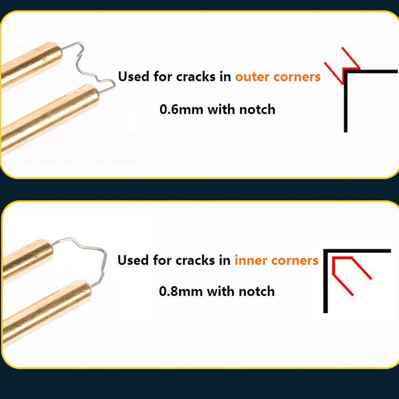 1000pcs Car Bumper Bodywork Plastic Stapler Repair Kit Welding Nails 0.6mm For Plastic Welder S Wave Staples Soldering Supplies