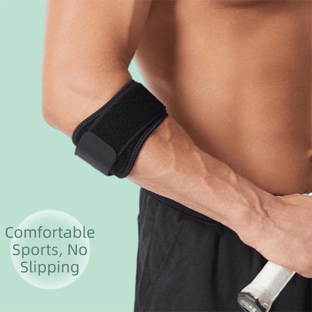 Atmungsaktive Stütze Verstellbare Ellenbogenbandage Kompressions-Ellenbogenpolster Tennisellenbogen-Band Badminton