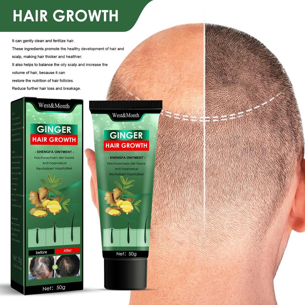 50g Ginger Hair Cream Moisturizing and Thickening Hair Repair Hair Damage Prevention Hair Cream