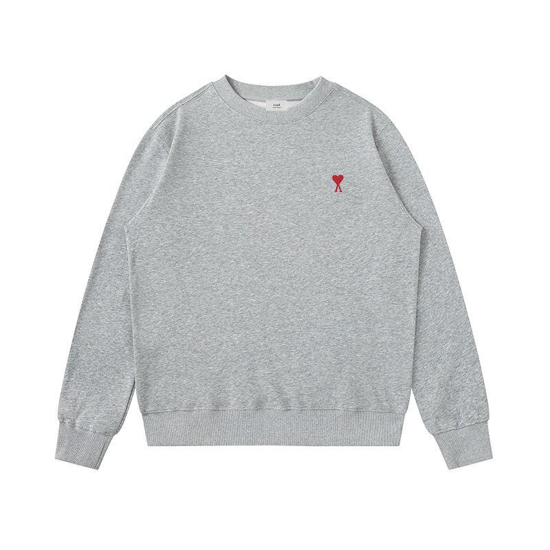 AMI&EASY Bluza z haftowanym napisem A Love - Unisex Casual z okrągłym dekoltem na wiosnę/jesień