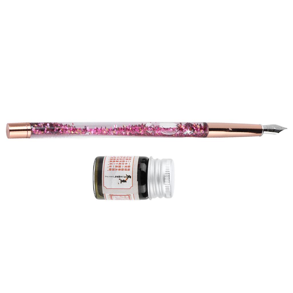 Glass Dip Pen Butiful Decorative Attractive Comfortable Ink Writing Portable Calligraphy Kit for Gift