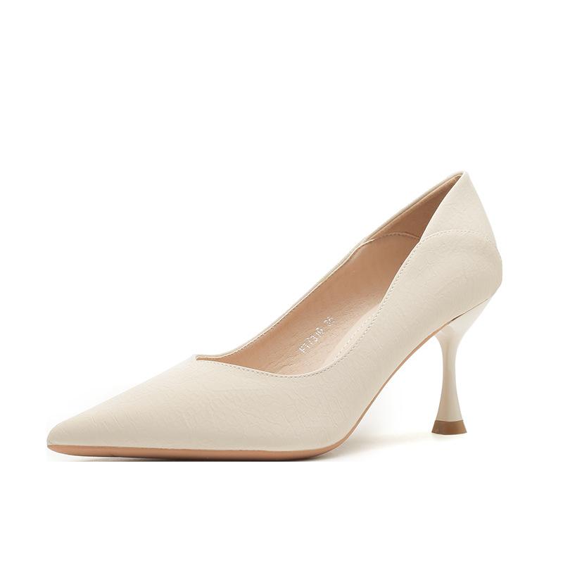 Temperament pointed thin heels versatile women's high heels new simple black shoes classic not tired feet women