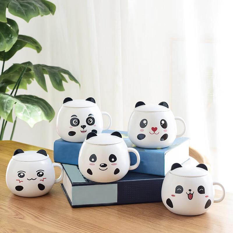 Pink Meatball Cartoon Panda Ceramic Mug Blind Box